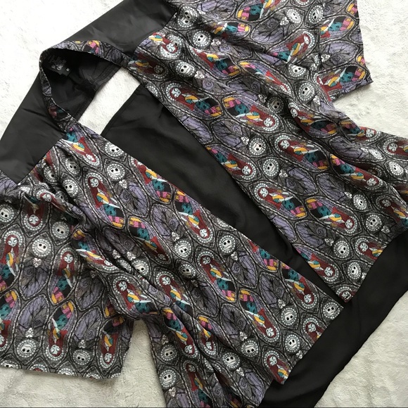 Disney Tops - Nightmare Before Christmas Jack Sally Open Kimono